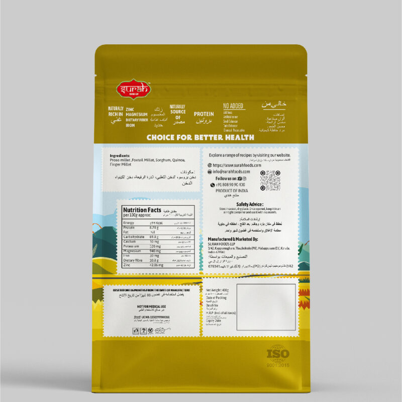 CHAMVITTA MULTI MILLET  ATTA - 400g - Image 3
